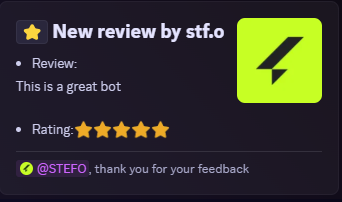 Review Message Embed