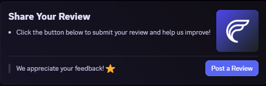 Share Your Review Embed