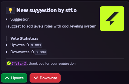 Suggestion Message Embed